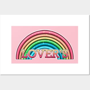 Rainbow lover's (pink and yellow text) Posters and Art